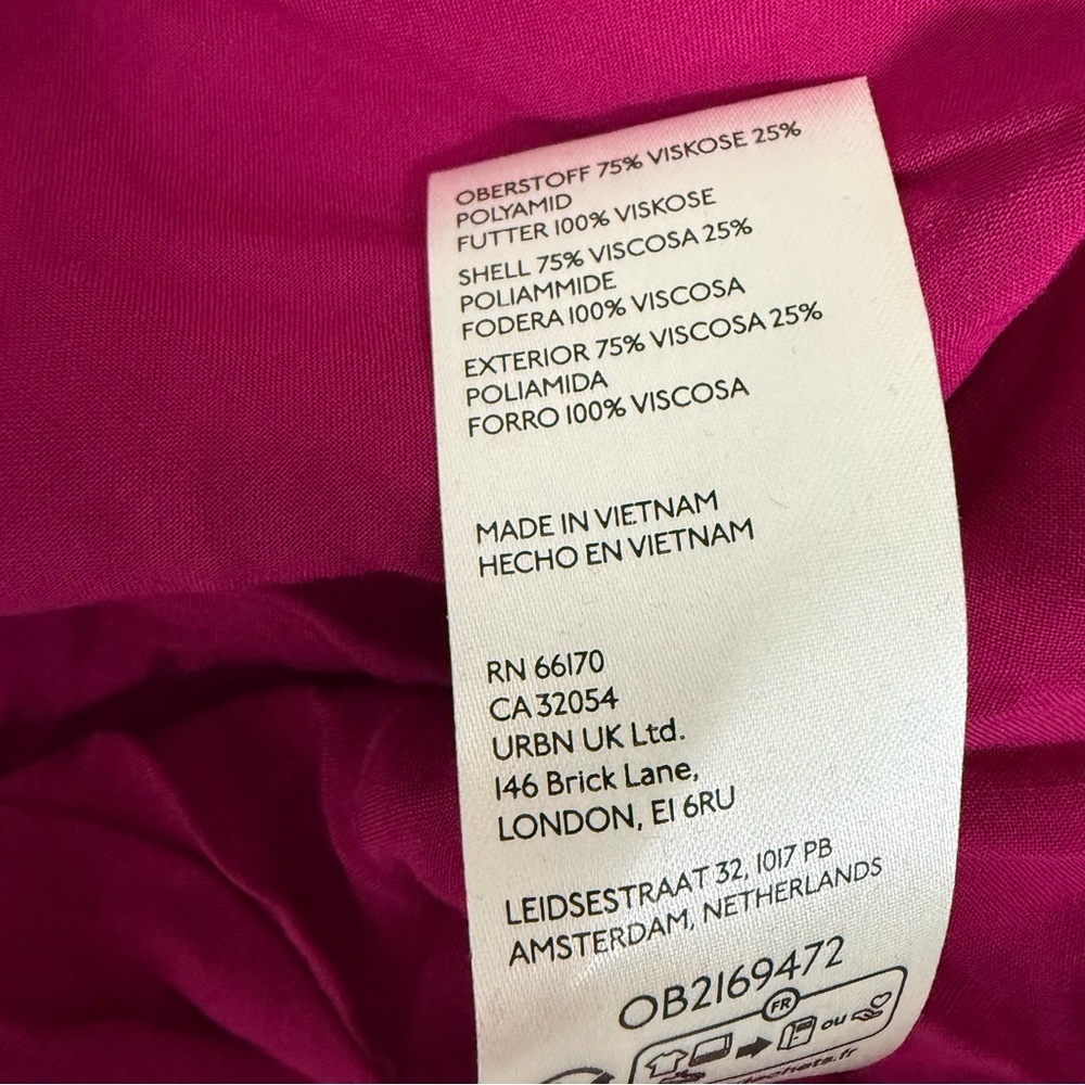 Anthropologie Maeve Pink Basque-Waist Velvet Mini Dress - Picture 6 of 8